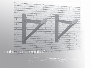 Wspornik ławy kominiarskiej WA-BIS typ przyścienny - ocynkowany