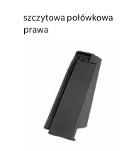 Koramic Orea 9 szczytowa połówkowa prawa